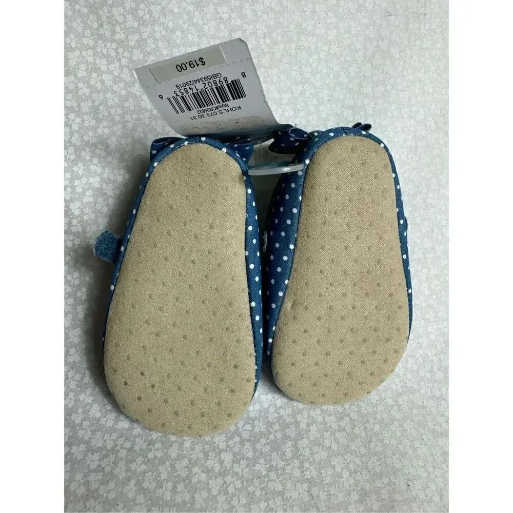 CARTER’S SIZE 9-12M Chambray Mary Jane Crib Shoes - Baby Girl